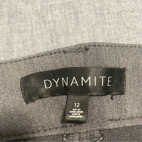 Dynamite Grey Slim Fit Dress Pants (Hemmed) - Picture 4 of 4